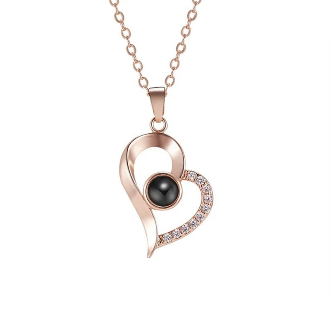 新デザイン写真入りハートペンダント