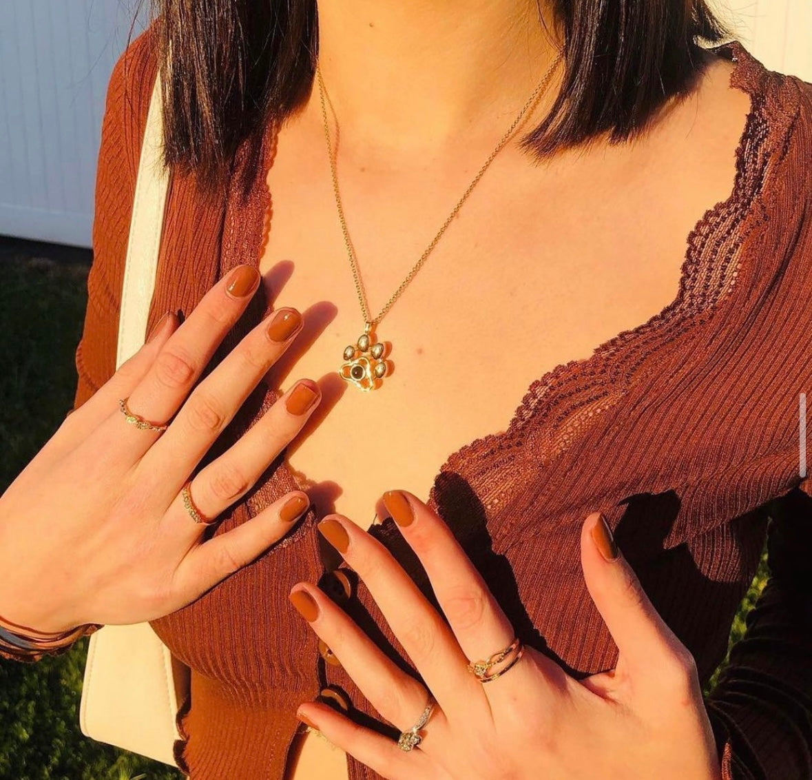 写真入り肉球ペンダント🐾